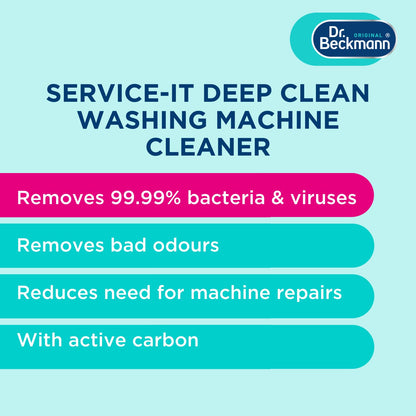 Dr. Beckmann Service-it Deep Clean Washing Machine Cleaner, 250g