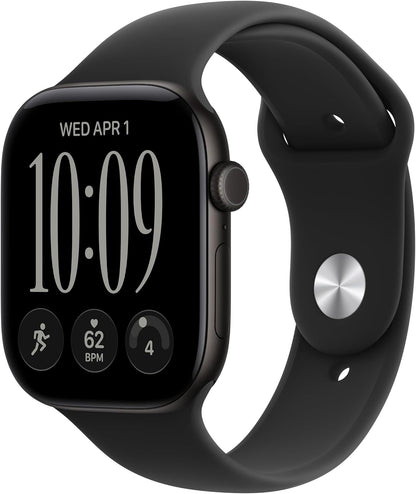 Apple Watch Series 12 GPS + Cellular 46mm Smartwatch Black Aluminium Case