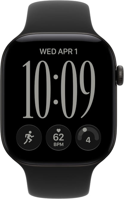 Apple Watch Series 12 GPS + Cellular 46mm Smartwatch Black Aluminium Case