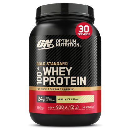 Optimum Nutrition Gold Standard 100% Whey Protein Powder, 900 g