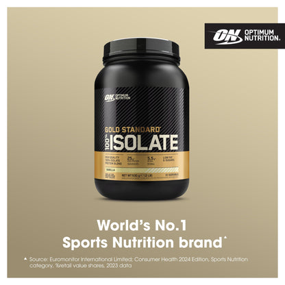 Optimum Nutrition Gold Standard 100% Isolate Whey Protein Powder, 930g