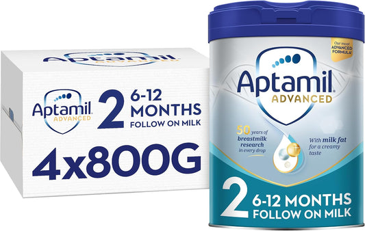 Aptamil Advanced 2 Follow On Baby Milk Powder Formula, 6-12 Months, 800g (