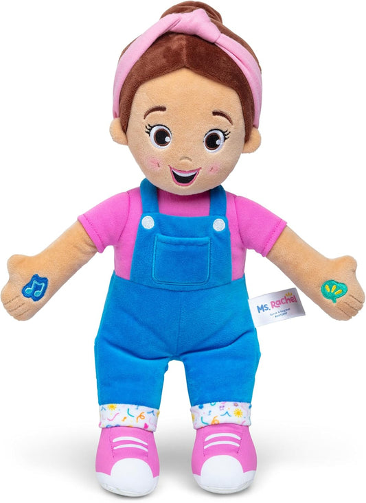 Ms. Rachel Official Speak & Sing Doll, 16” Tall Interactive Toy with 4 Songs & 16+ Phrases, Toddler Toys for Girls & Boys Ages 6 Months to 3+ Years, Pink