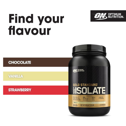 Optimum Nutrition Gold Standard 100% Isolate Whey Protein Powder, 930g