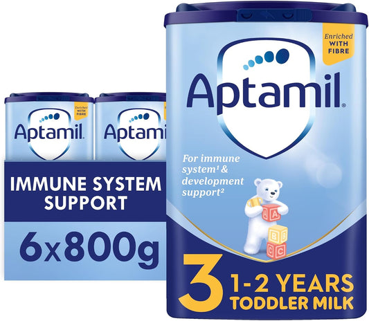 Aptamil 3 Toddler Baby Milk Powder Formula, 1-2 Years, 800g - Packaging Ma