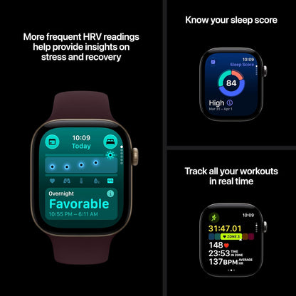 Apple Watch Series 12 GPS + Cellular 46mm Smartwatch Black Aluminium Case