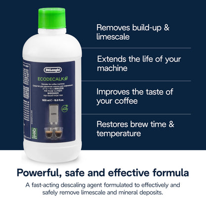 De'Longhi EcoDecalk - Coffee Machine Descaler 5 Decalcification Doses