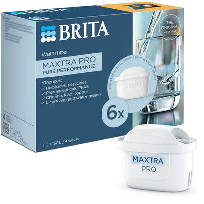 BRITA Water Filter Cartridge MAXTRA PRO Pure Performance - 6 Pack